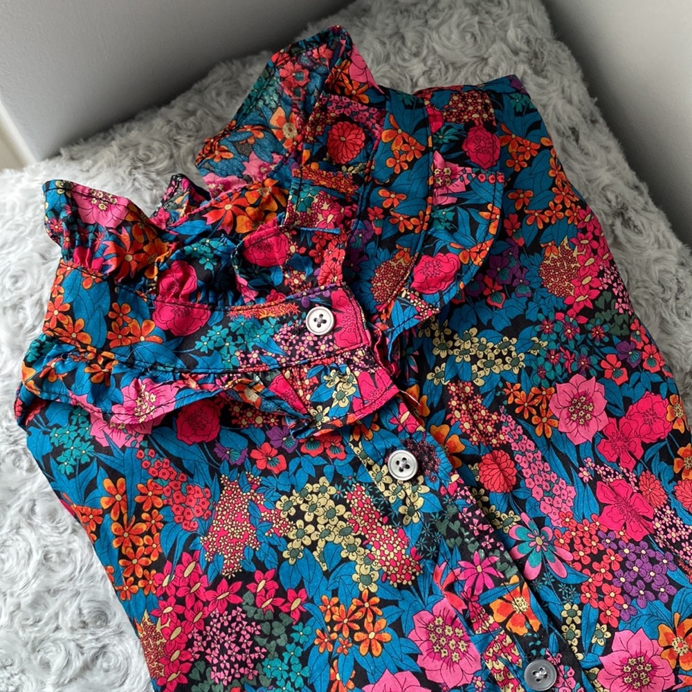 J Crew Liberty print floral button down